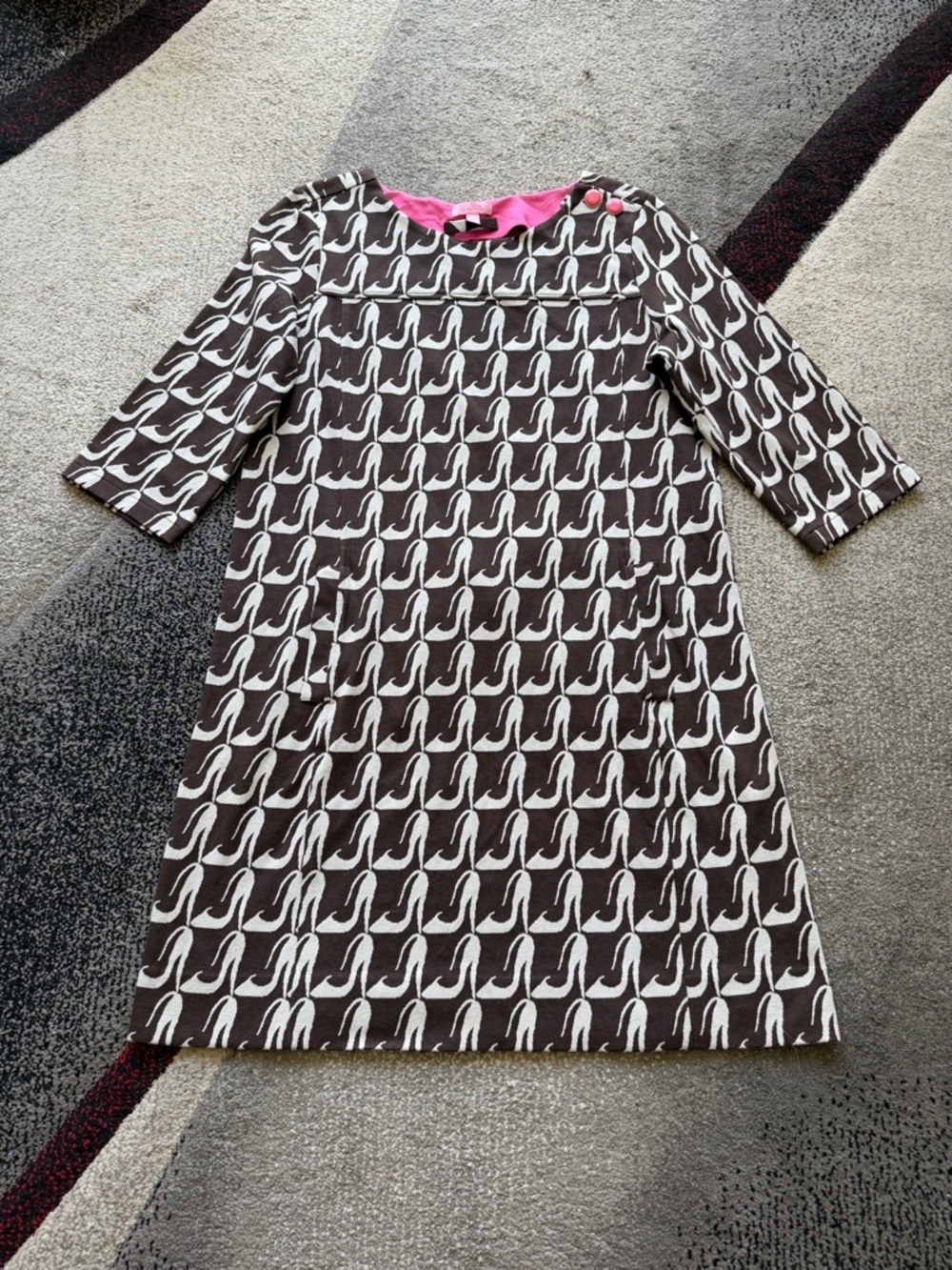 Lilly Pulitzer Jonah Vintage Stiletto Print Barbie Core Sheath Dress